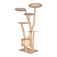 Naturkratzbaum 4637 Kratzbaum Natur Holz Design 205 cm hoch Katzenbaum