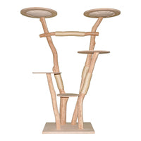 Naturkratzbaum 4639 Kratzbaum Natur Holz Design 185 cm hoch Katzenbaum