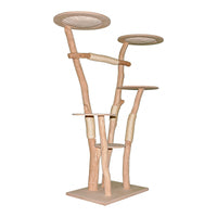 Naturkratzbaum 4639 Kratzbaum Natur Holz Design 185 cm hoch Katzenbaum