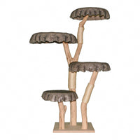 Naturkratzbaum 4640 Kratzbaum Natur Holz Design 173 cm hoch Katzenbaum