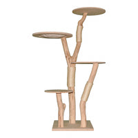 Naturkratzbaum 4640 Kratzbaum Natur Holz Design 173 cm hoch Katzenbaum
