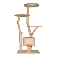 Naturkratzbaum 4642 Kratzbaum Natur Holz Design 175 cm hoch Katzenbaum