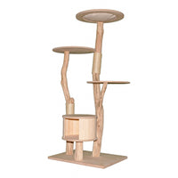 Naturkratzbaum 4642 Kratzbaum Natur Holz Design 175 cm hoch Katzenbaum