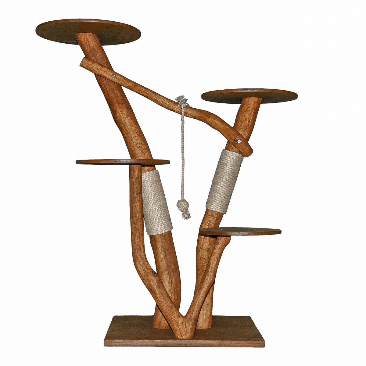 Outdoor Naturkratzbaum 4643 Kratzbaum Natur Holz Design 160 cm hoch Katzenbaum