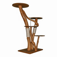 Outdoor Naturkratzbaum 4643 Kratzbaum Natur Holz Design 160 cm hoch Katzenbaum
