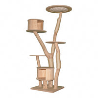 Naturkratzbaum 4644 Kratzbaum Natur Holz Design 181 cm hoch Katzenbaum