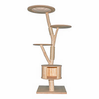 Naturkratzbaum 4645 Kratzbaum Natur Holz Design 169 cm hoch Katzenbaum