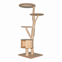 Naturkratzbaum 4645 Kratzbaum Natur Holz Design 169 cm hoch Katzenbaum