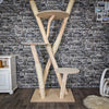 Naturkratzbaum C0003 Kratzbaum Natur Holz Design 196 cm hoch Katzenbaum
