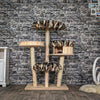 Naturkratzbaum C0009 Kratzbaum Natur Holz Design 124 cm hoch Katzenbaum