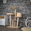 Naturkratzbaum C0009 Kratzbaum Natur Holz Design 124 cm hoch Katzenbaum