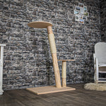 Naturkratzbaum C0016 Kratzbaum Natur Holz Design 118 cm hoch Katzenbaum