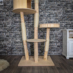 Naturkratzbaum C0033 Kratzbaum Natur Holz Design 190 cm hoch Katzenbaum