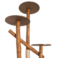 Outdoor Naturkratzbaum CA0031 Kratzbaum Natur Holz Design 205 cm hoch Katzenbaum