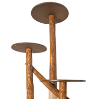 Outdoor Naturkratzbaum CA0031 Kratzbaum Natur Holz Design 205 cm hoch Katzenbaum