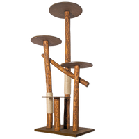 Outdoor Naturkratzbaum CA0031 Kratzbaum Natur Holz Design 205 cm hoch Katzenbaum
