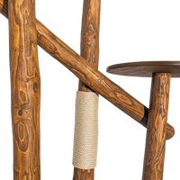 Outdoor Naturkratzbaum CA0031 Kratzbaum Natur Holz Design 205 cm hoch Katzenbaum