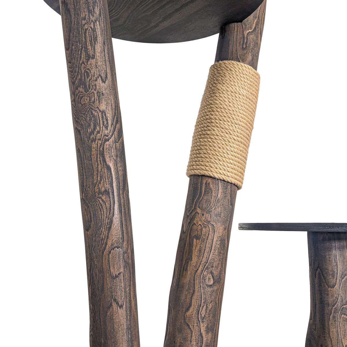 Outdoor Naturkratzbaum CA0032 Kratzbaum Natur Holz Design 155 cm hoch Katzenbaum