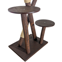 Outdoor Naturkratzbaum CA0033 Kratzbaum Natur Holz Design 160 cm hoch Katzenbaum