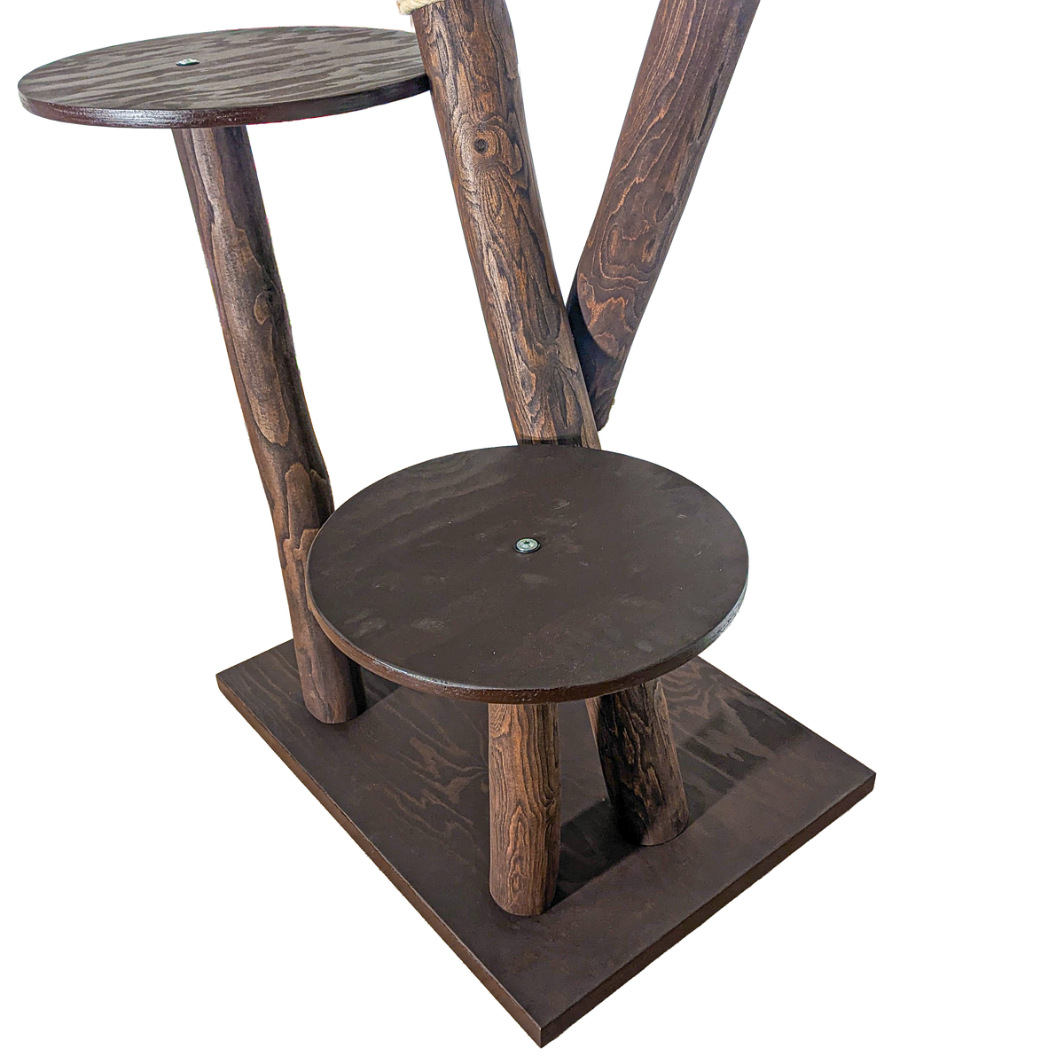 Outdoor Naturkratzbaum CA0033 Kratzbaum Natur Holz Design 160 cm hoch Katzenbaum