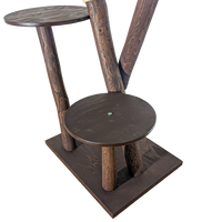 Outdoor Naturkratzbaum CA0033 Kratzbaum Natur Holz Design 160 cm hoch Katzenbaum