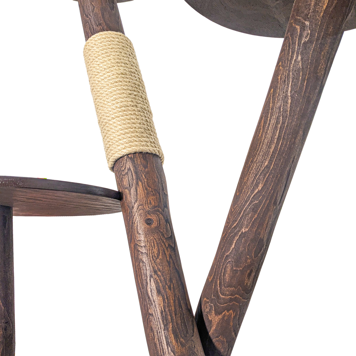 Outdoor Naturkratzbaum CA0033 Kratzbaum Natur Holz Design 160 cm hoch Katzenbaum