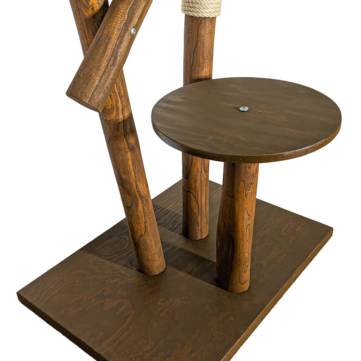 Outdoor Naturkratzbaum CA0034 Kratzbaum Natur Holz Design 155 cm hoch Katzenbaum
