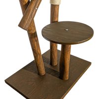 Outdoor Naturkratzbaum CA0034 Kratzbaum Natur Holz Design 155 cm hoch Katzenbaum