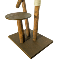 Outdoor Naturkratzbaum CA0034 Kratzbaum Natur Holz Design 155 cm hoch Katzenbaum