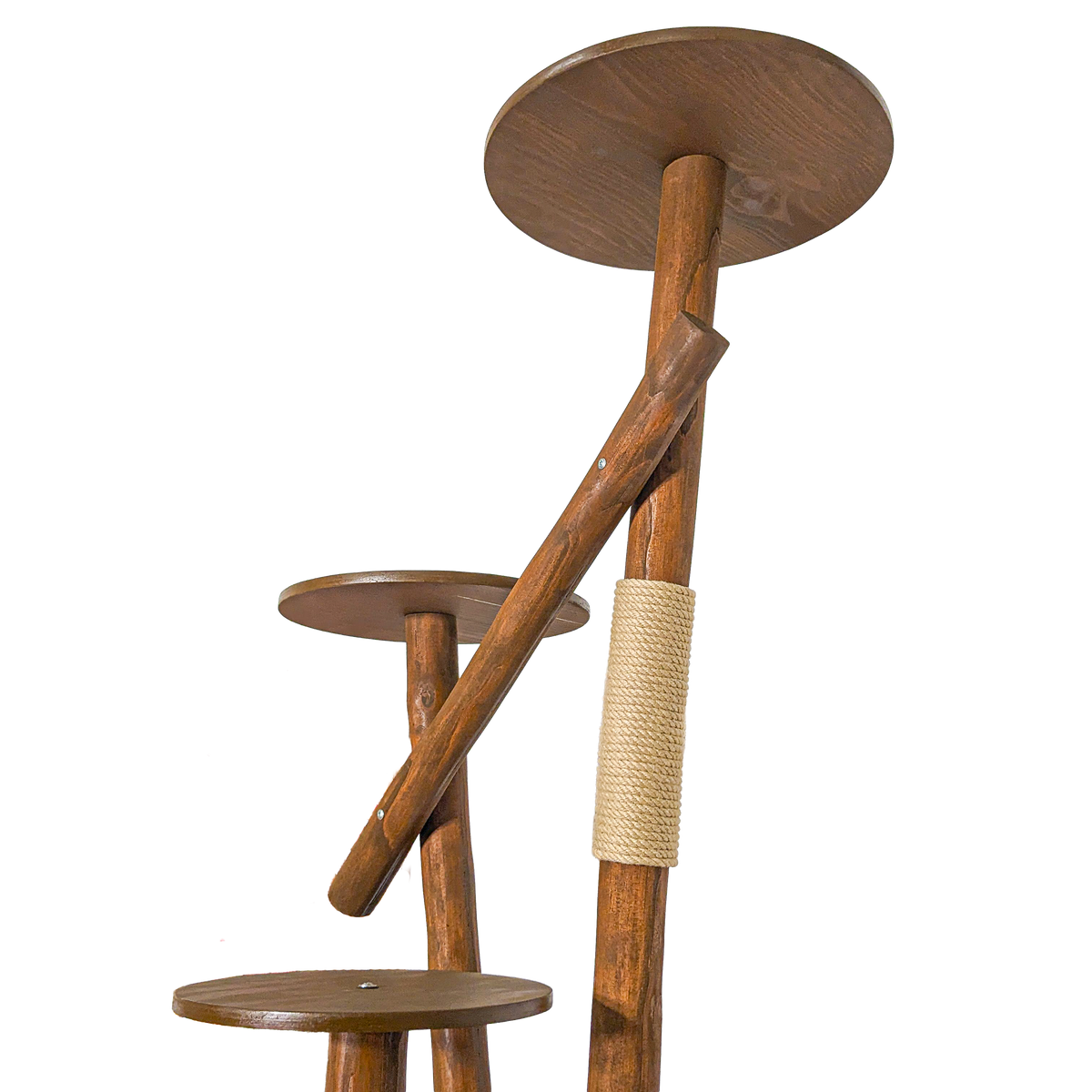 Outdoor Naturkratzbaum CA0034 Kratzbaum Natur Holz Design 155 cm hoch Katzenbaum