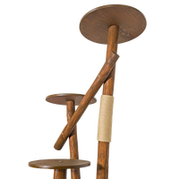 Outdoor Naturkratzbaum CA0034 Kratzbaum Natur Holz Design 155 cm hoch Katzenbaum