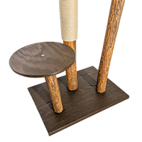 Outdoor Naturkratzbaum CA0035 Kratzbaum Natur Holz Design 155 cm hoch Katzenbaum
