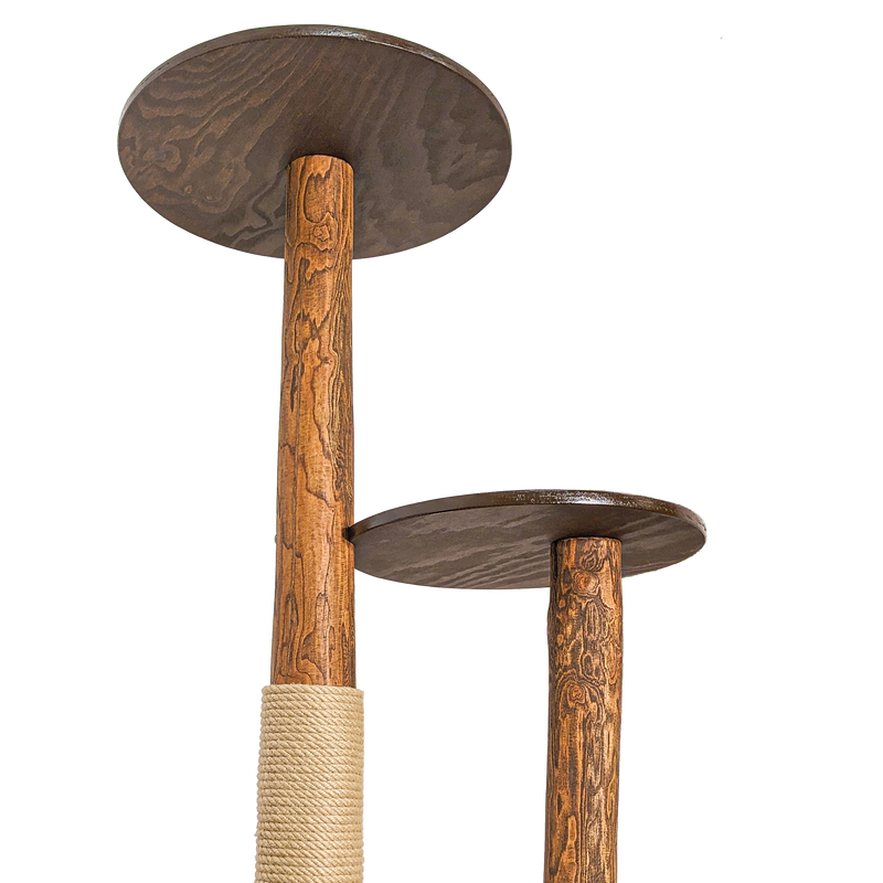 Outdoor Naturkratzbaum CA0035 Kratzbaum Natur Holz Design 155 cm hoch Katzenbaum