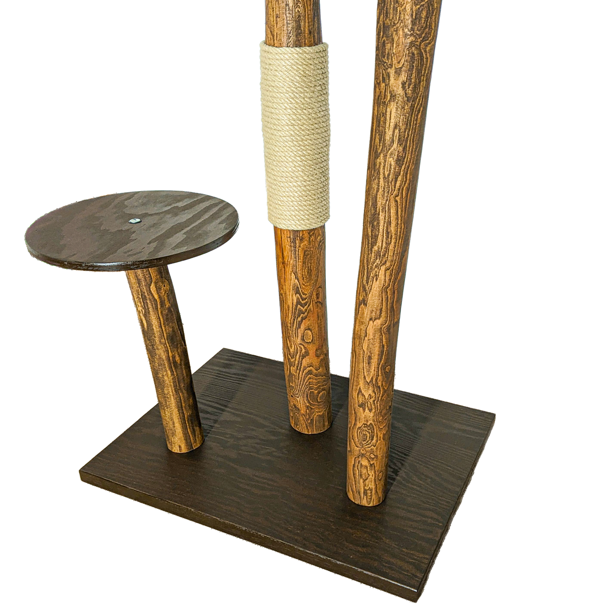 Outdoor Naturkratzbaum CA0035 Kratzbaum Natur Holz Design 155 cm hoch Katzenbaum
