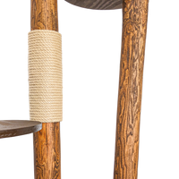 Outdoor Naturkratzbaum CA0035 Kratzbaum Natur Holz Design 155 cm hoch Katzenbaum