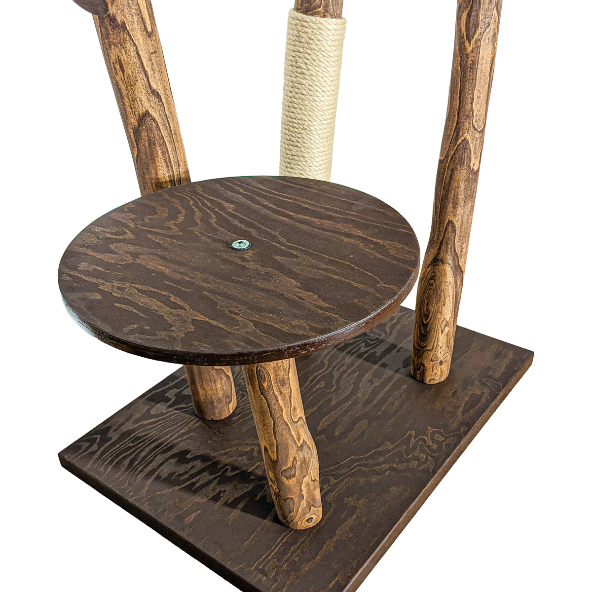 Outdoor Naturkratzbaum CA0036 Kratzbaum Natur Holz Design 160 cm hoch Katzenbaum