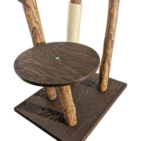 Outdoor Naturkratzbaum CA0036 Kratzbaum Natur Holz Design 160 cm hoch Katzenbaum