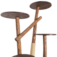 Outdoor Naturkratzbaum CA0036 Kratzbaum Natur Holz Design 160 cm hoch Katzenbaum