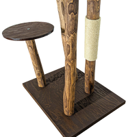 Outdoor Naturkratzbaum CA0036 Kratzbaum Natur Holz Design 160 cm hoch Katzenbaum