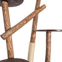 Outdoor Naturkratzbaum CA0036 Kratzbaum Natur Holz Design 160 cm hoch Katzenbaum