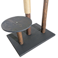 Outdoor Naturkratzbaum CA0037 Kratzbaum Natur Holz Design 125 cm hoch Katzenbaum