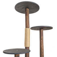 Outdoor Naturkratzbaum CA0037 Kratzbaum Natur Holz Design 125 cm hoch Katzenbaum