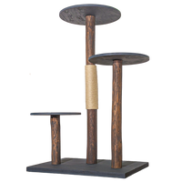Outdoor Naturkratzbaum CA0037 Kratzbaum Natur Holz Design 125 cm hoch Katzenbaum