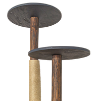 Outdoor Naturkratzbaum CA0037 Kratzbaum Natur Holz Design 125 cm hoch Katzenbaum