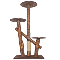 Outdoor Naturkratzbaum CA0038 Kratzbaum Natur Holz Design 155 cm hoch Katzenbaum