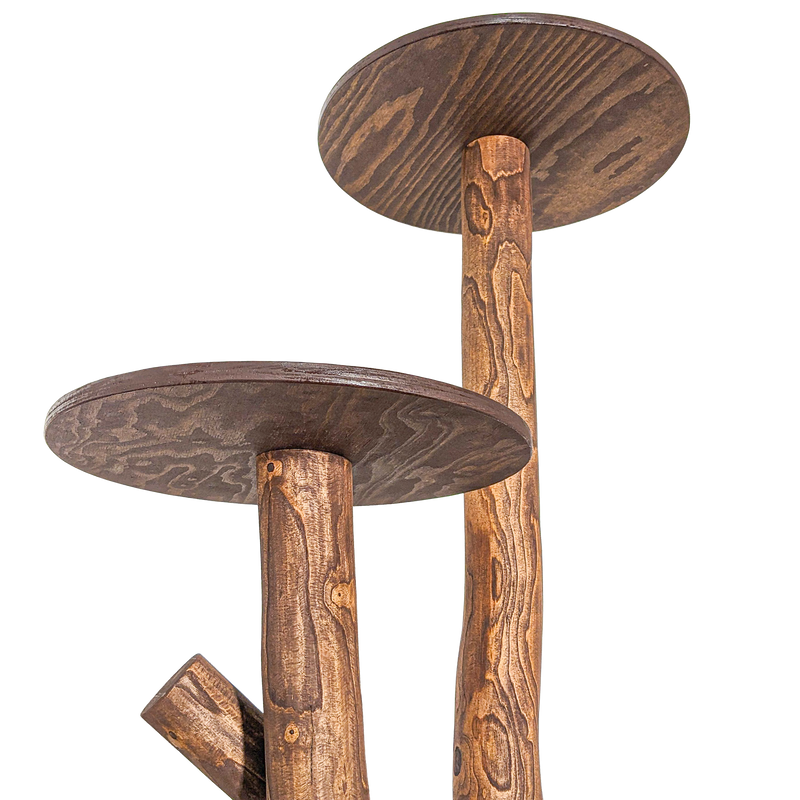 Outdoor Naturkratzbaum CA0038 Kratzbaum Natur Holz Design 155 cm hoch Katzenbaum