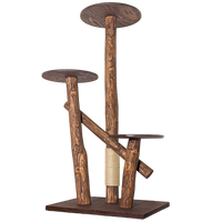 Outdoor Naturkratzbaum CA0038 Kratzbaum Natur Holz Design 155 cm hoch Katzenbaum