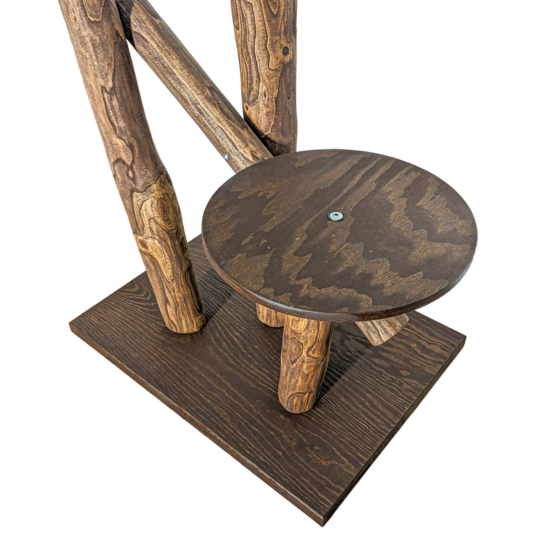 Outdoor Naturkratzbaum CA0038 Kratzbaum Natur Holz Design 155 cm hoch Katzenbaum