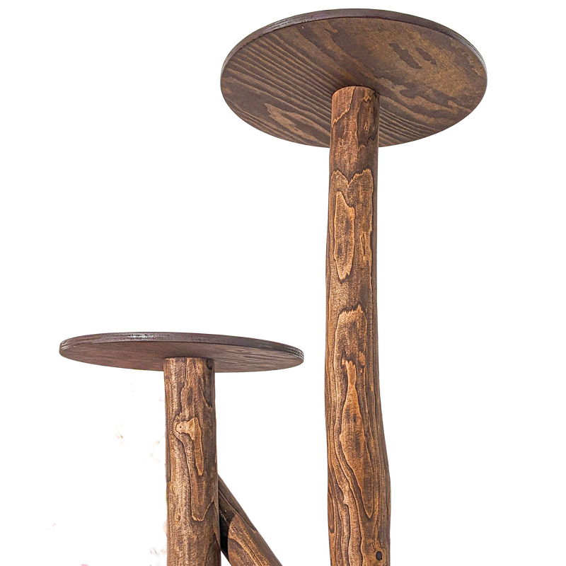 Outdoor Naturkratzbaum CA0038 Kratzbaum Natur Holz Design 155 cm hoch Katzenbaum