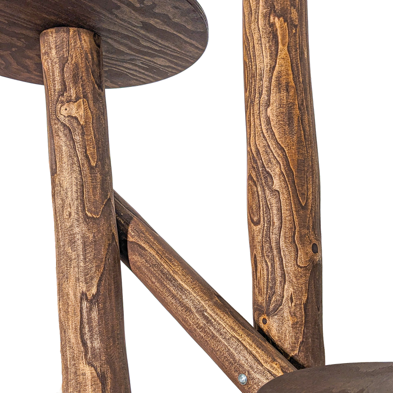 Outdoor Naturkratzbaum CA0038 Kratzbaum Natur Holz Design 155 cm hoch Katzenbaum